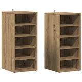 Scarpiere 2 pz Rovere Artigianale 32x35x70 cm in Truciolato