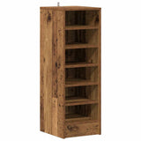 Scarpiera Legno Vecchio 32x35x92 cm in Legno truciolato