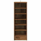 Scarpiera Legno Vecchio 32x35x92 cm in Legno truciolato