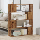 Libreria/Divisorio in Legno Vecchio 100x24x124,5 cm