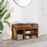 Scarpiera Legno Antico 80x30x45 cm in Legno truciolato