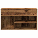 Scarpiera Legno Antico 80x30x45 cm in Legno truciolato