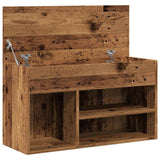 Scarpiera Legno Antico 80x30x45 cm in Legno truciolato