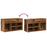 Scarpiera Legno Antico 80x30x45 cm in Legno truciolato