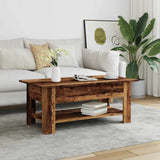 Tavolino da Salotto Legno Antico 102x55x42 cm Legno truciolato
