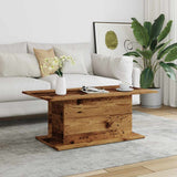 Tavolino da Salotto Legno Antico 102x55,5x40 cm in Truciolato