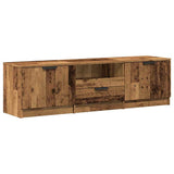 Mobile Porta TV in Legno Vecchio 140x35x40 cm in Truciolato