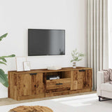 Mobile Porta TV in Legno Vecchio 140x35x40 cm in Truciolato