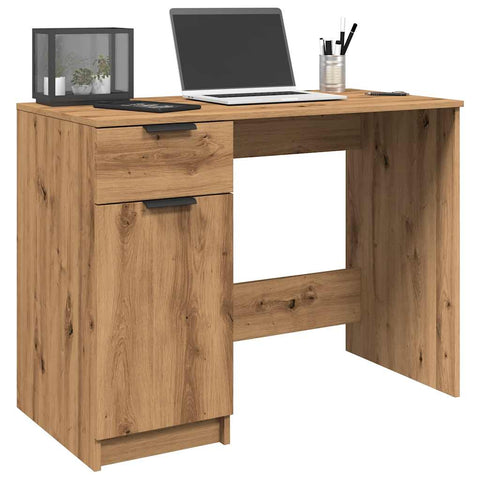 Scrivania Rovere Artigianale 100x50x75 cm in Legno truciolato