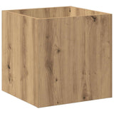 Fioriera Rovere Artigianale 40x40x40 cm in Legno truciolato