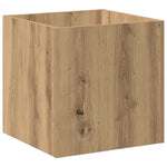 Fioriera Rovere Artigianale 40x40x40 cm in Legno truciolato