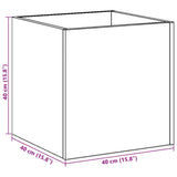 Fioriera Rovere Artigianale 40x40x40 cm in Legno truciolato