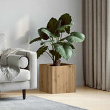 Fioriera Rovere Artigianale 40x40x40 cm in Legno truciolato