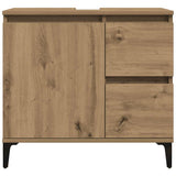 Mobile Sottolavabo Rovere Artigianale 65x33x60 cm in Truciolato