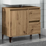 Mobile Sottolavabo Rovere Artigianale 65x33x60 cm in Truciolato