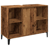 Mobile Lavabo Legno Antico 80x33x60 cm in Legno truciolato