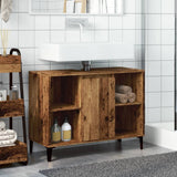 Mobile Lavabo Legno Antico 80x33x60 cm in Legno truciolato