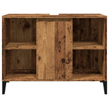Mobile Lavabo Legno Antico 80x33x60 cm in Legno truciolato