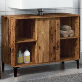 Mobile Lavabo Legno Antico 80x33x60 cm in Legno truciolato