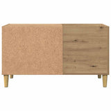 Mobile Porta Dischi Rovere Artigianale 84,5x38x48cm truciolato