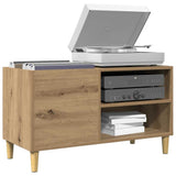 Mobile Porta Dischi Rovere Artigianale 84,5x38x48cm truciolato