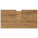 Armadietto da Bagno Rovere Artigianale 65x33x60cm in Truciolato