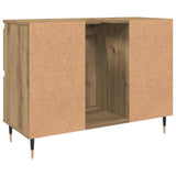 Mobiletto da Bagno Rovere Artigianale 80x33x60 cm in Truciolato