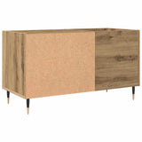Mobile Porta Dischi Rovere Artigianale 84,5x38x48cm truciolato