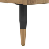 Mobile Porta Dischi Rovere Artigianale 84,5x38x48cm truciolato