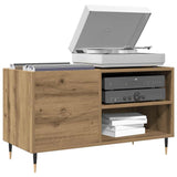 Mobile Porta Dischi Rovere Artigianale 84,5x38x48cm truciolato