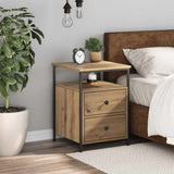 Comodino Rovere Artigianale 44x45x60 cm in Legno truciolato