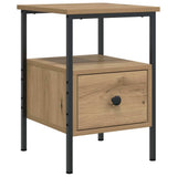 Comodino Rovere Artigianale 34x36x50 cm in Legno truciolato