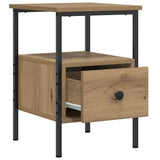 Comodino Rovere Artigianale 34x36x50 cm in Legno truciolato