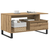 Tavolino Salotto Rovere Artigianale 90x49x45 cm truciolato