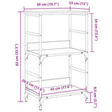 Libreria Legno Antico 50x33x82 cm in Legno truciolato