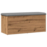 Panca Portaoggetti Rovere Artigianale 102x42x45 cm Truciolato