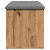 Panca Portaoggetti Rovere Artigianale 102x42x45 cm Truciolato