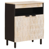 Credenza con porta Finitura Bianco Lavato 60 x 33 x 75 cm