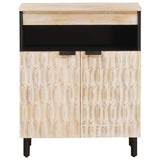 Credenza con porta Finitura Bianco Lavato 60 x 33 x 75 cm