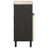Credenza con porta Finitura Bianco Lavato 60 x 33 x 75 cm