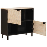 Credenza con porta Finitura Bianco Lavato 80 x 33 x 75 cm