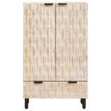 Credenza con cassetto Finitura Bianco Lavato 60 x 33 x 100 cm