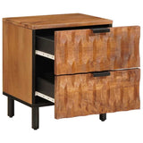 Armadio da Notte con cassetto Marrone 40 x 33 x 46 cm