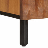 Credenza con porta Finitura Marrone Acacia 80 x 33 x 75 cm
