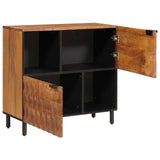 Credenza con porta Finitura Marrone Acacia 80 x 33 x 75 cm