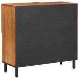 Credenza con porta Finitura Marrone Acacia 80 x 33 x 75 cm