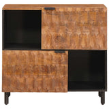 Credenza con porta Finitura Marrone Acacia 80 x 33 x 75 cm