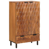 Credenza con cassetto Finitura Marrone Acacia 60 x 33 x 100 cm