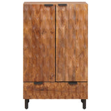 Credenza con cassetto Finitura Marrone Acacia 60 x 33 x 100 cm