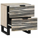 Armadio da Notte Bianco 40 x 33 x 46 cm Legno ingegnerizzato